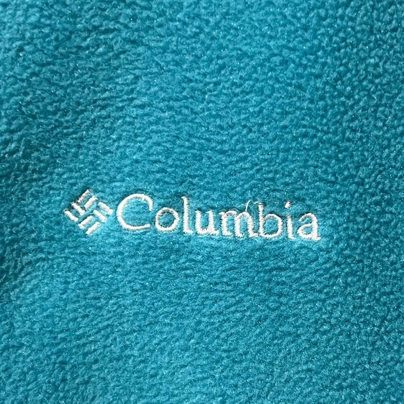 Columbia Turquoise Fleece Full Zip Jacket - Medium - Picture 4 of 9